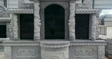 崇左 芝麻灰高档墓碑，土墓，可定制