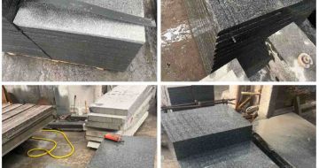 崇左 芝麻黑地铺石材