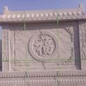 崇左 芝麻白花岗岩屏风，照壁，影壁