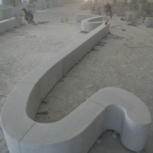 崇左 花岗岩整石坐凳拼装