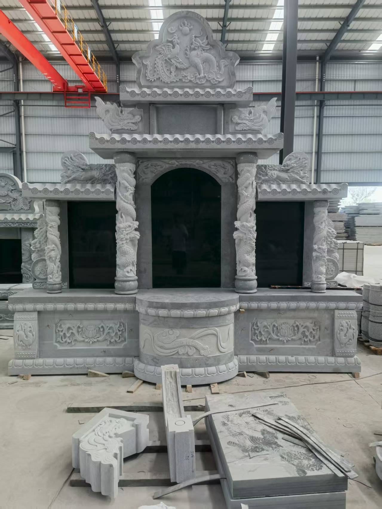 崇左 芝麻灰高档墓碑，土墓，可定制